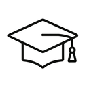 icon_transportation_graduation_cap_line_art icon preview