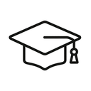 icon_transportation_graduation_cap_minimal_outline icon preview