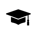 icon_transportation_graduation_cap_monochrome icon preview