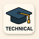 icon_transportation_graduation_cap_technical icon preview