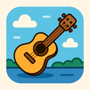 icon_transportation_guitar_cartoon icon preview