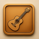 icon_transportation_guitar_embossed icon preview