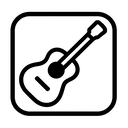 icon_transportation_guitar_monochrome icon preview