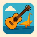 icon_transportation_guitar_origami icon preview