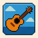 icon_transportation_guitar_pixel_art icon preview