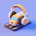 icon_transportation_headphones_3d_isometric icon preview