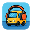 icon_transportation_headphones_cartoon icon preview