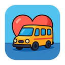 icon_transportation_heart_cartoon icon preview