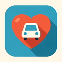 icon_transportation_heart_flat_design icon preview