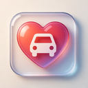 icon_transportation_heart_glassy icon preview