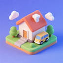 icon_transportation_house_3d_isometric icon preview