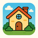 icon_transportation_house_cartoon icon preview
