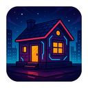 icon_transportation_house_cyberpunk icon preview