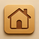 icon_transportation_house_embossed icon preview