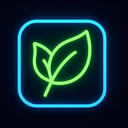 icon_transportation_leaf_neon icon preview