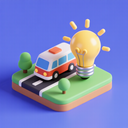 icon_transportation_light_bulb_3d_isometric icon preview