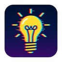 icon_transportation_light_bulb_digital_glitch icon preview