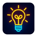 icon_transportation_light_bulb_neon icon preview
