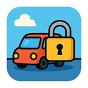 icon_transportation_lock_cartoon icon preview