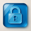 icon_transportation_lock_glassy icon preview