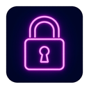 icon_transportation_lock_neon icon preview