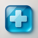 icon_transportation_medical_cross_glassy icon preview