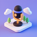 icon_transportation_microphone_3d_isometric icon preview