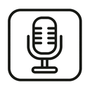icon_transportation_microphone_line_art icon preview