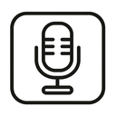 icon_transportation_microphone_minimal_outline icon preview