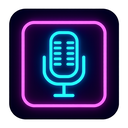 icon_transportation_microphone_neon icon preview