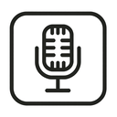 icon_transportation_microphone_thin icon preview