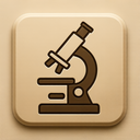 icon_transportation_microscope_embossed icon preview