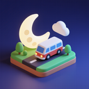 icon_transportation_moon_3d_isometric icon preview