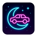 icon_transportation_moon_neon icon preview