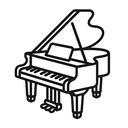 icon_transportation_piano_outline icon preview