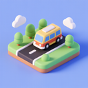icon_transportation_road_3d_isometric icon preview