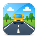icon_transportation_road_glassy icon preview