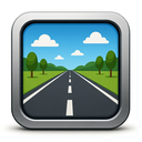 icon_transportation_road_metallic icon preview