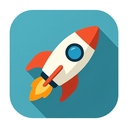 icon_transportation_rocket_flat_design icon preview