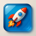 icon_transportation_rocket_glassy icon preview