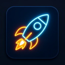 icon_transportation_rocket_glow_effect icon preview