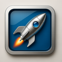 icon_transportation_rocket_metallic icon preview