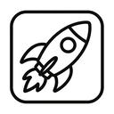 icon_transportation_rocket_minimal_outline icon preview
