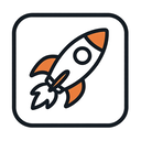 icon_transportation_rocket_thin icon preview