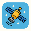 icon_transportation_satellite_cartoon icon preview