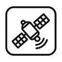 icon_transportation_satellite_monochrome icon preview