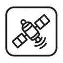 icon_transportation_satellite_thin icon preview