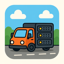 icon_transportation_server_cartoon icon preview