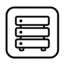 icon_transportation_server_monochrome icon preview