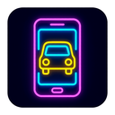icon_transportation_smartphone_neon icon preview